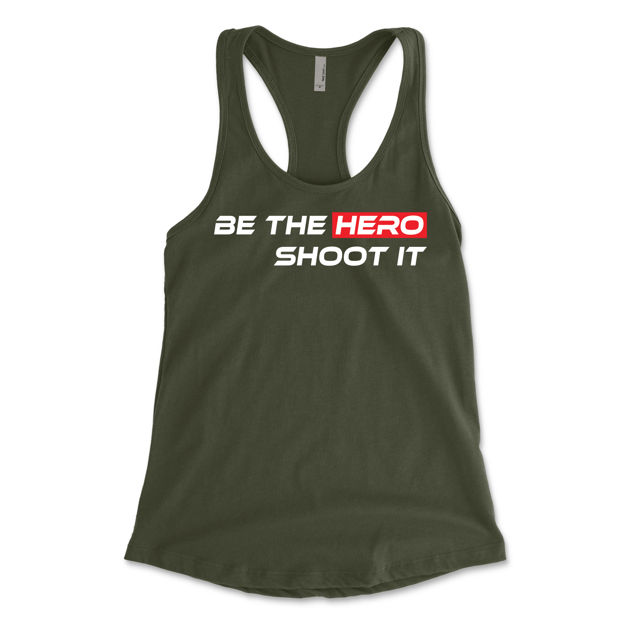 Racer Back "Be the Hero" T-Shirt - Brotherhood Cornhole
