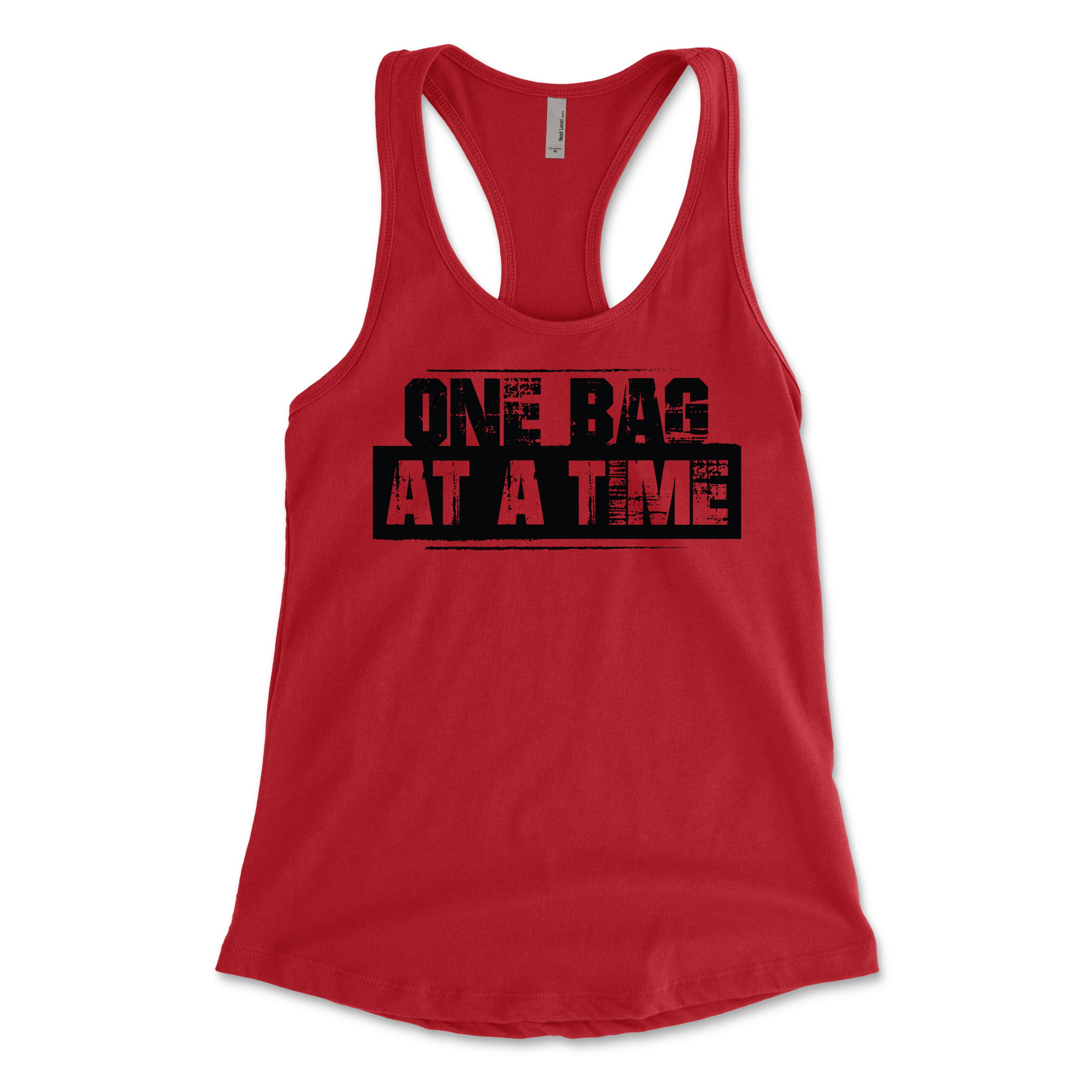 Racer Back "One Bag at a Time" T-Shirt - Brotherhood Cornhole