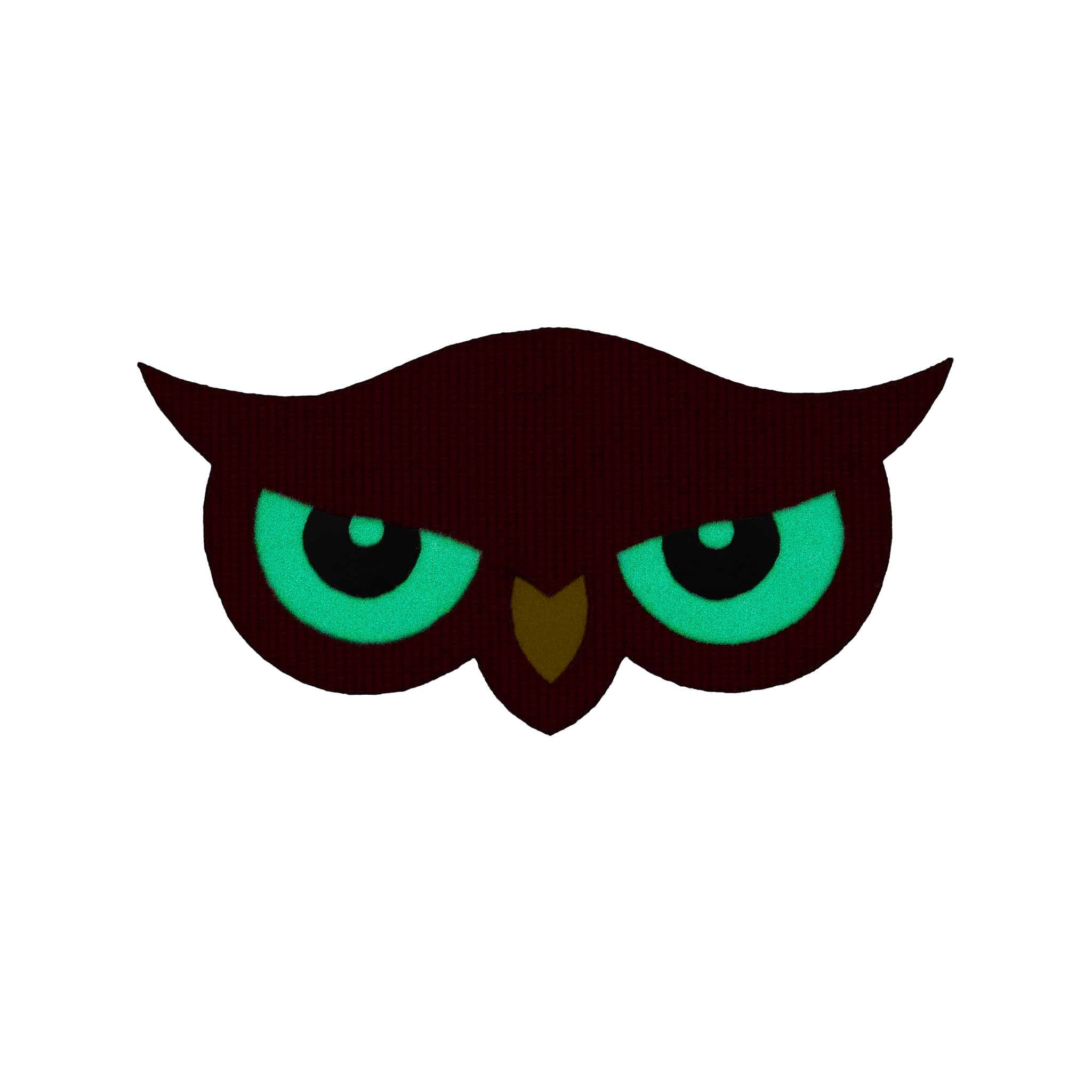 "Red Owl" Glow - In - The - Dark Embroidered Velcro Patch - Brotherhood Cornhole