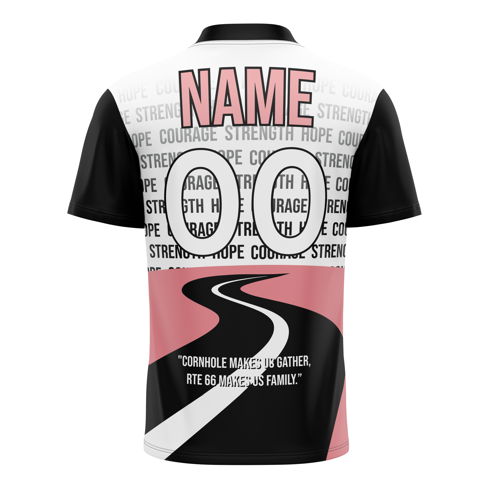 Route 66 Breast Cancer Awareness Club Jersey - Brotherhood Cornhole