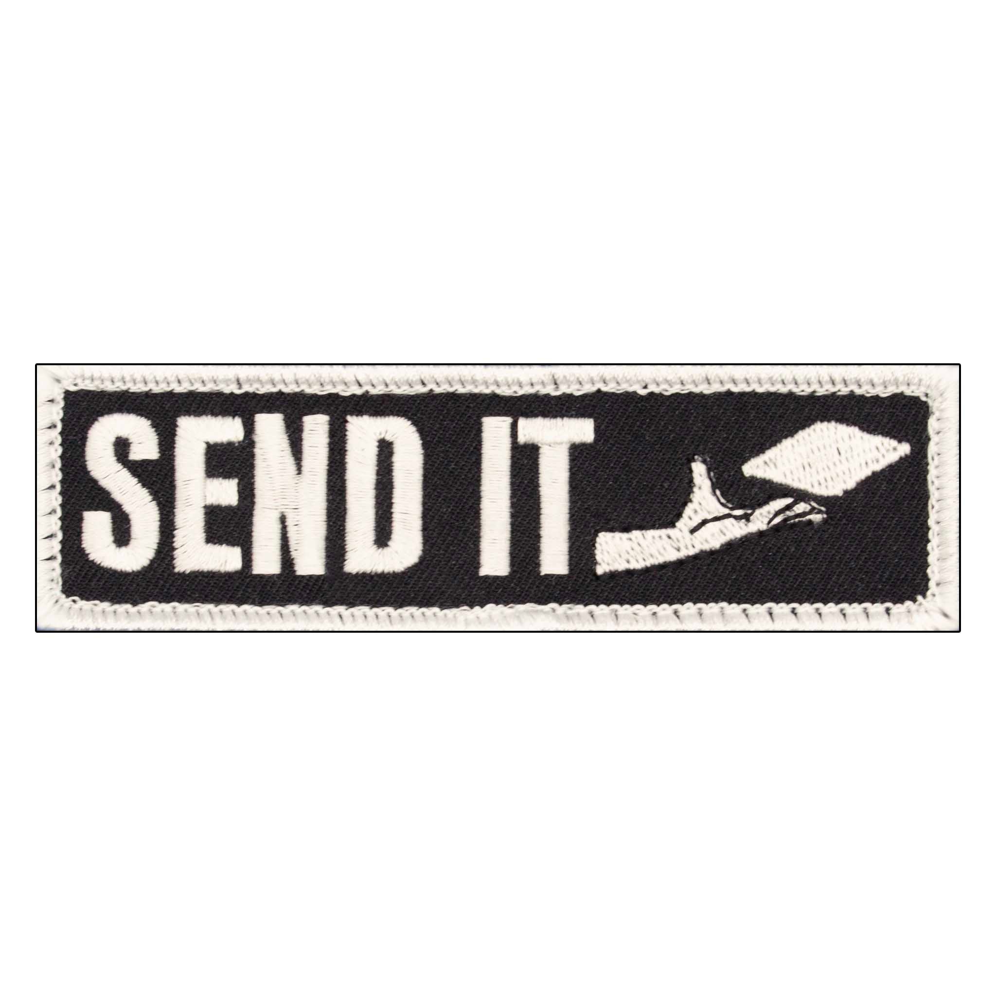 "Send It Cornhole" Embroidered Velcro Patch - Brotherhood Cornhole