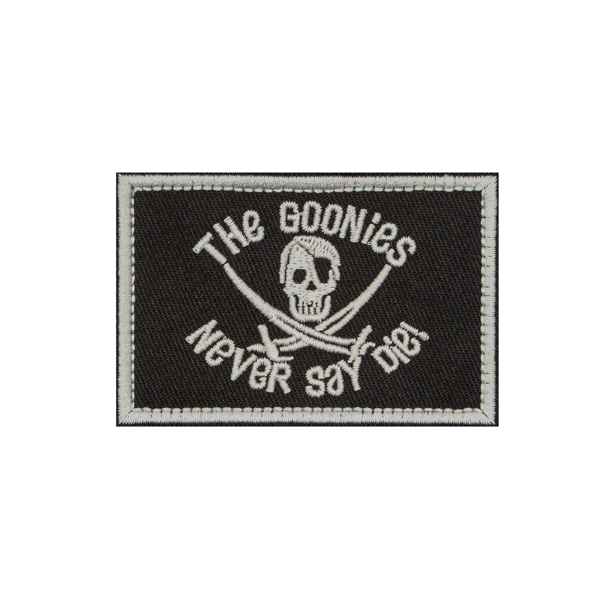 "The Goonies Never Say Die" Embroidered Velcro Patch - Brotherhood Cornhole