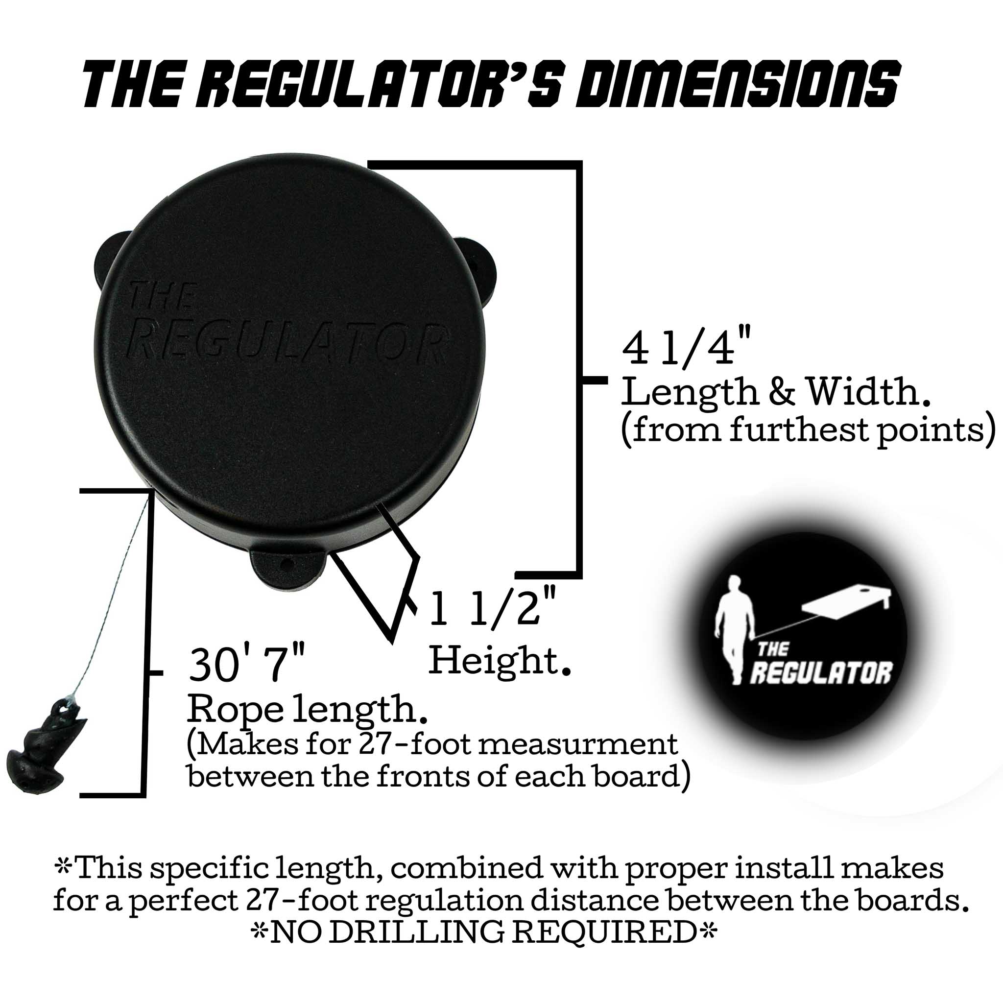 "The Regulator 2.0" for Cornhole Board Measurement (Free Shipping) - Brotherhood Cornhole