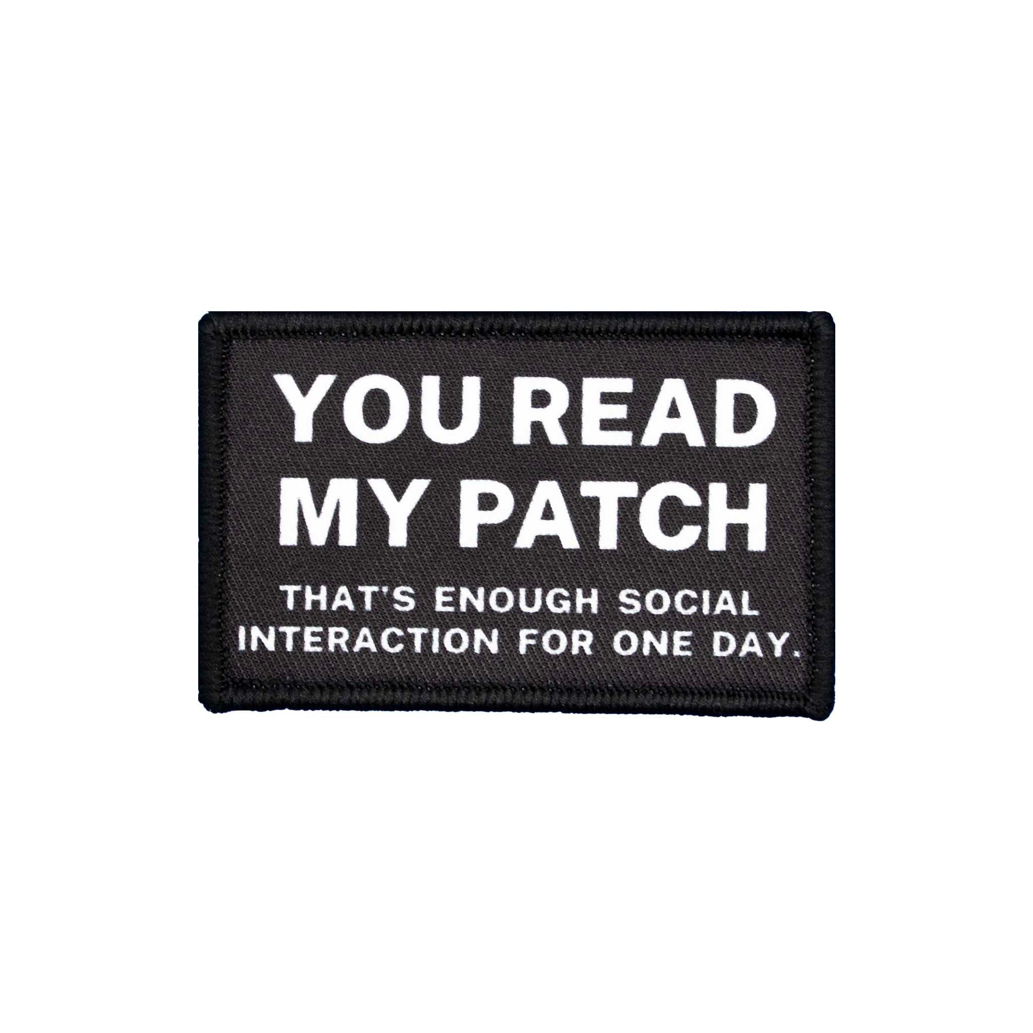 "You Read My Patch" Embroidered Velcro Patch - Brotherhood Cornhole